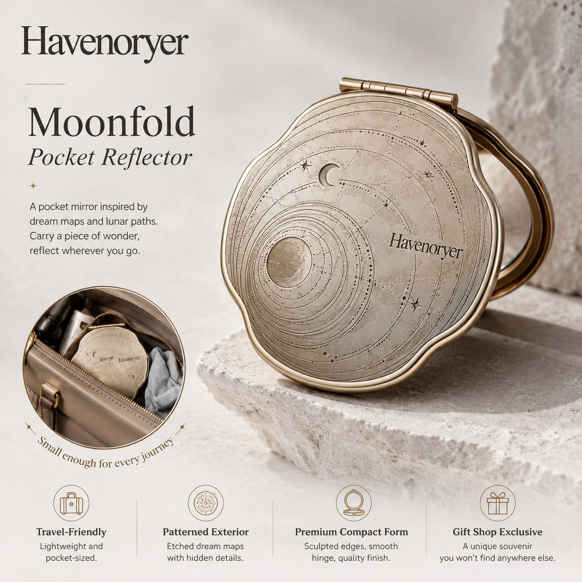 Boilydieo™ Moonfold Pocket Reflector